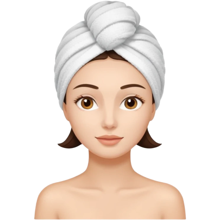 girl brunette getting a facial by a cosmetic esthetician emoji