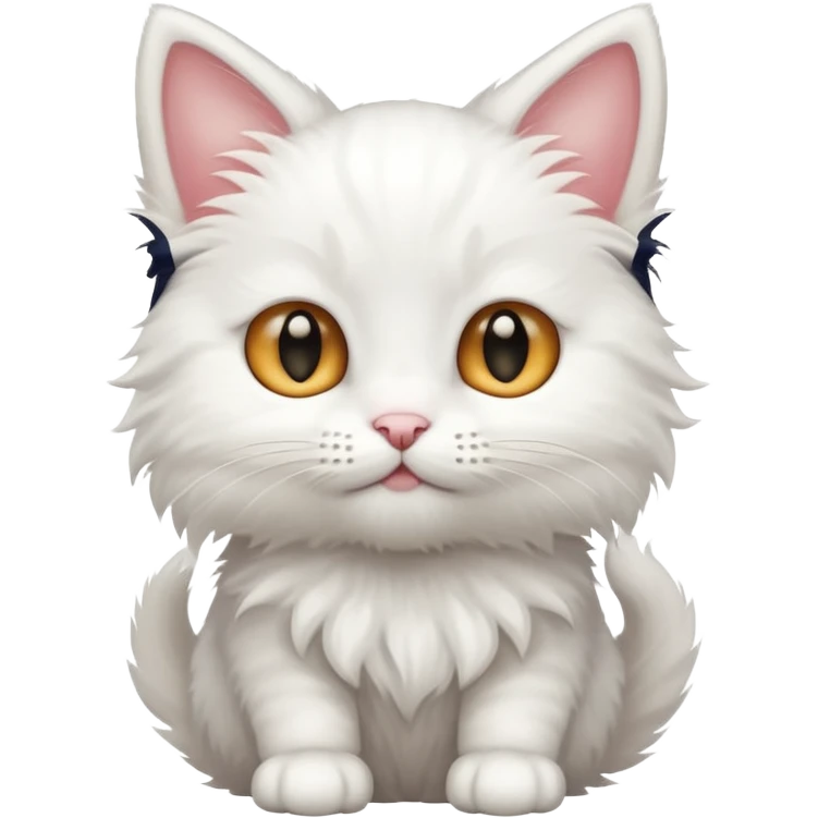 White kitty emoji