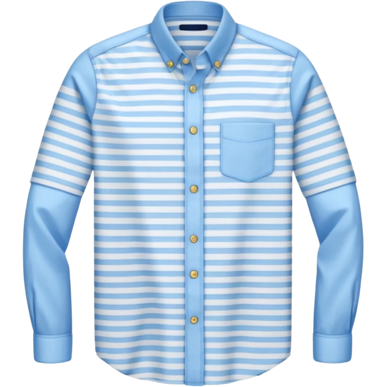 un maillot rayé fine bleu clair emoji