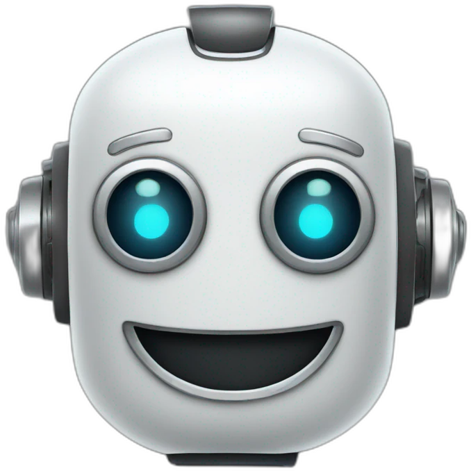 happy cartoon robot emoji
