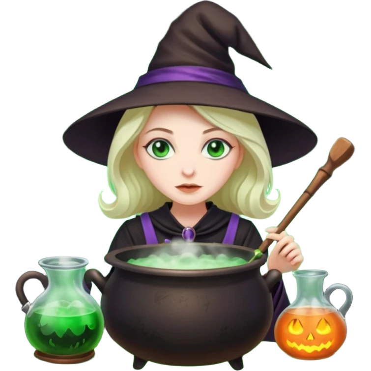 witch cooking poison emoji