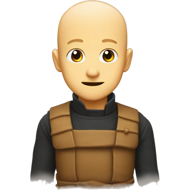 Krilin avec les 6 poins sur le front emoji