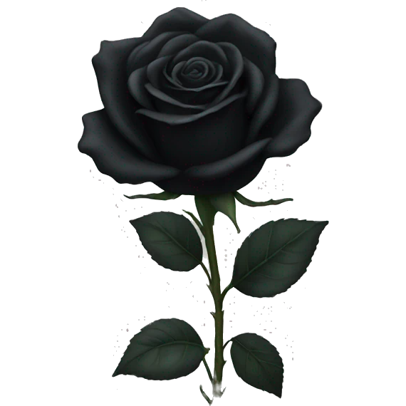 black rose emoji