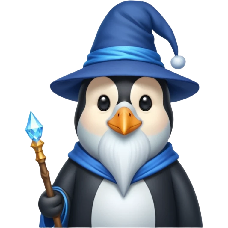 Penguin Wizard emoji