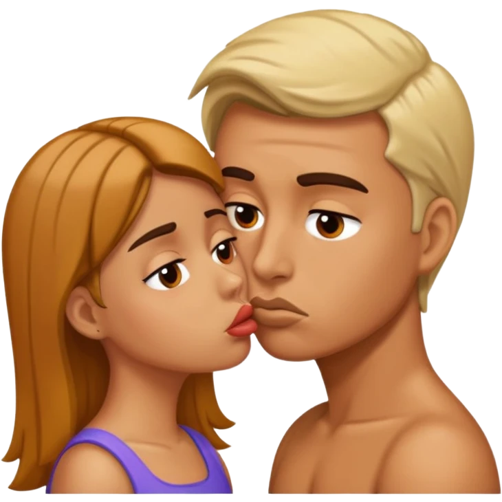 Annoyed kiss emoji