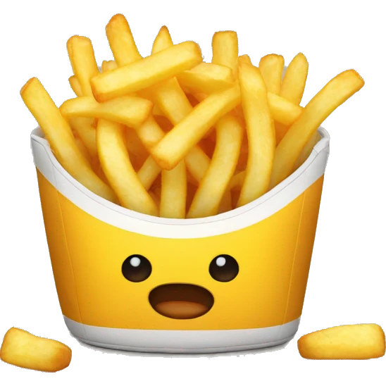 frite gonflable emoji