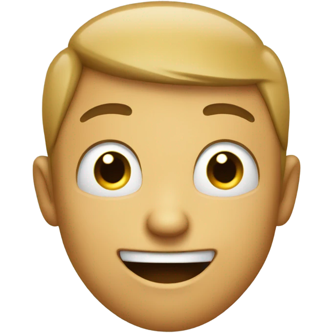 Person with smile and twitching eye out of anger emoji