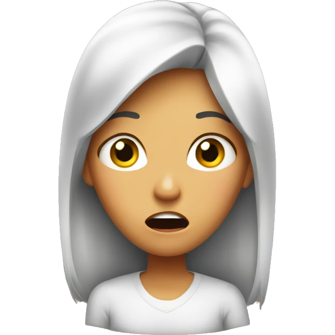 Shocked girlfriend emoji