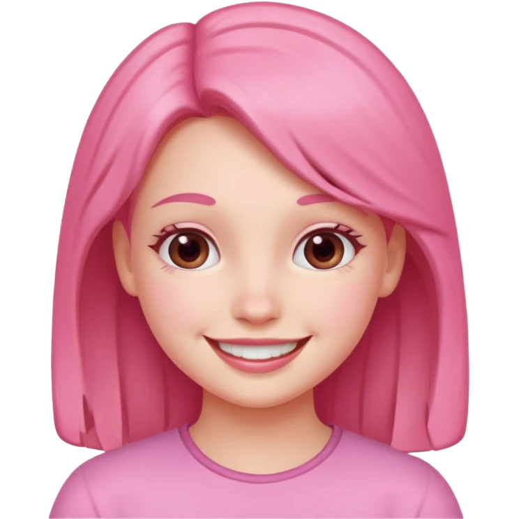 Pink girl emoji