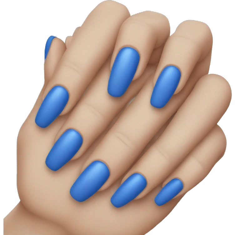 blue nails emoji