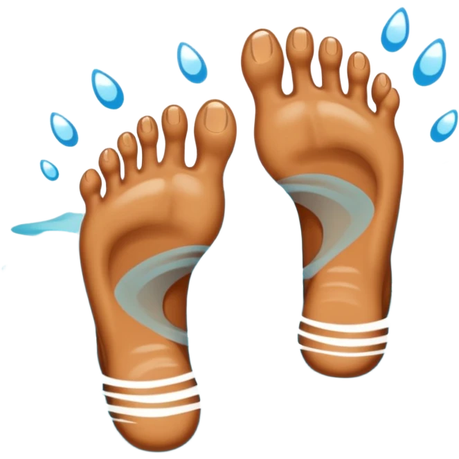 feet on water emoji