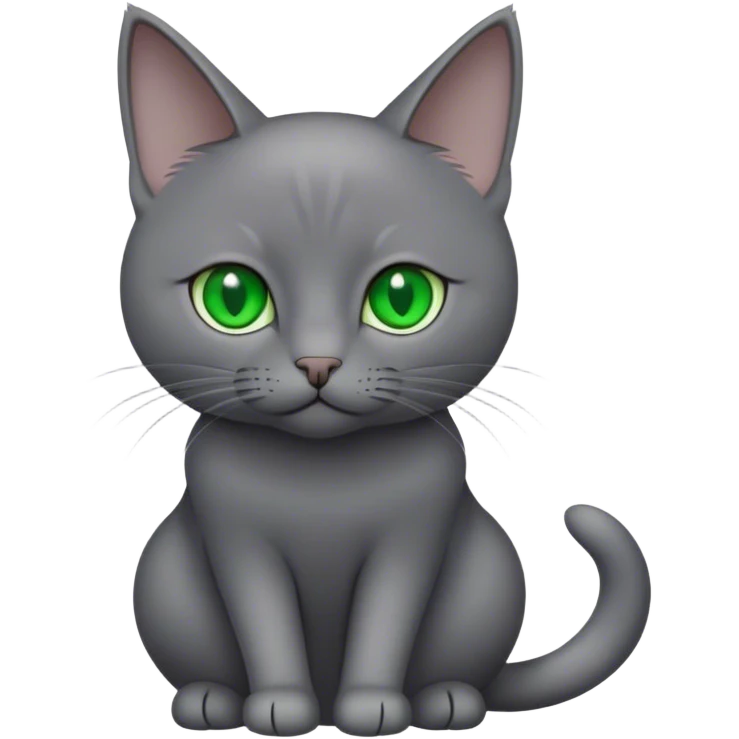 Korat gray cat emoji