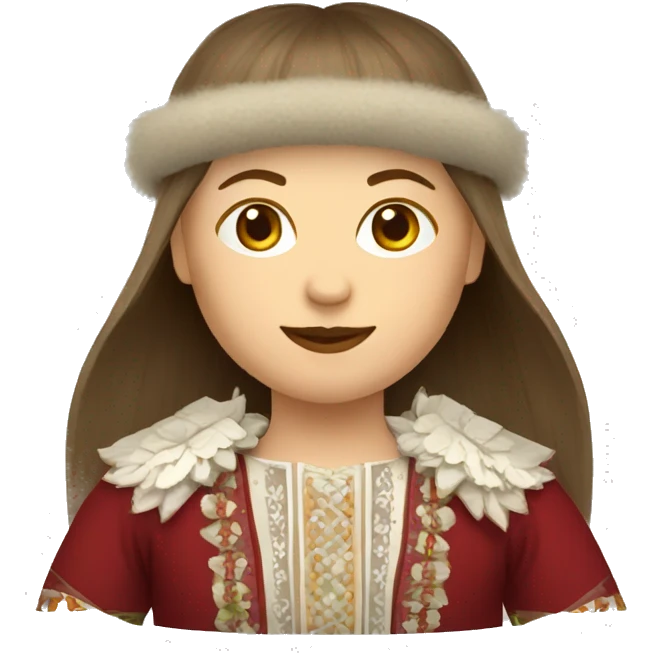Latvian folk costume emoji