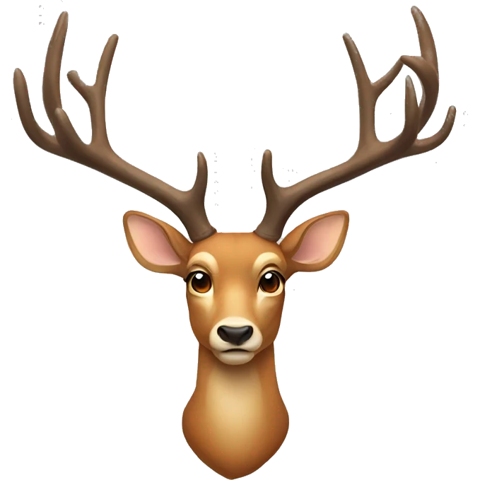 Deer with big antlers emoji