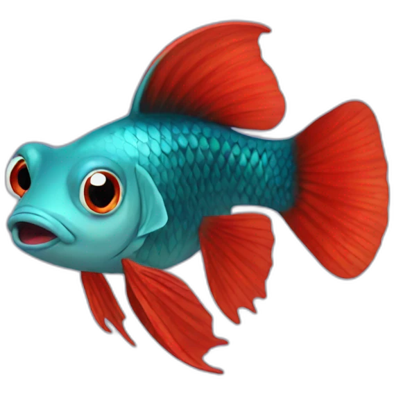 red guppy emoji