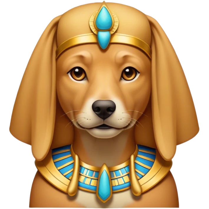Dog pharaoh emoji