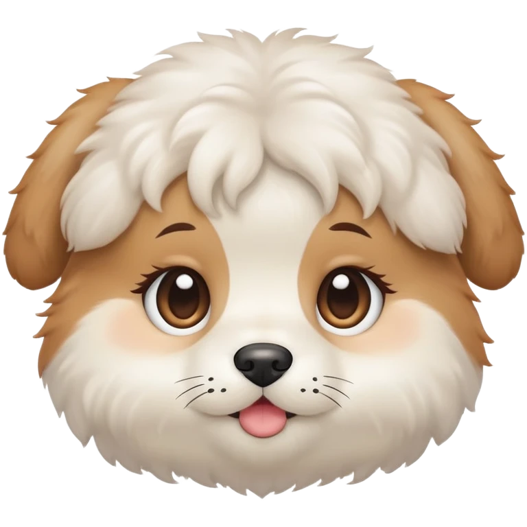 Puppy doll face emoji