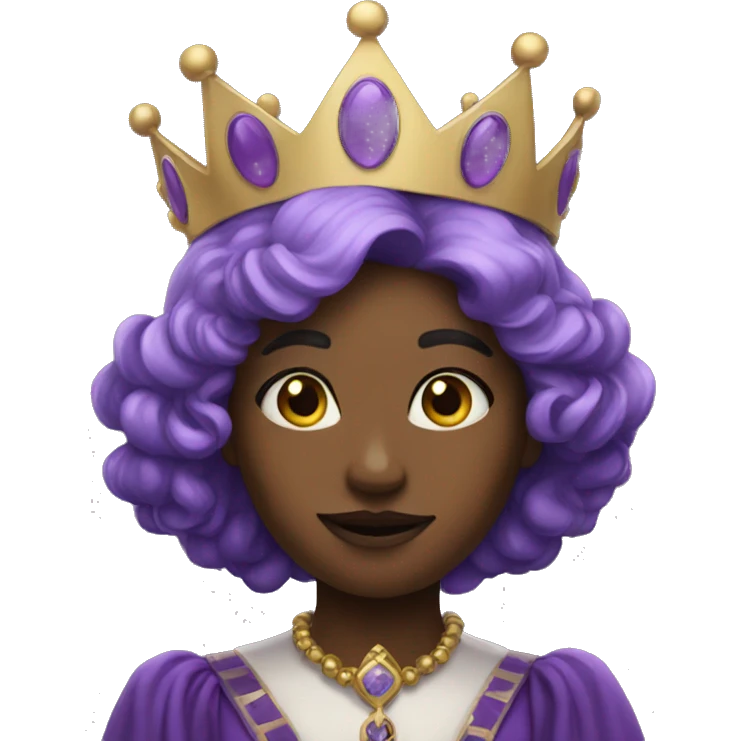 violet queen emoji