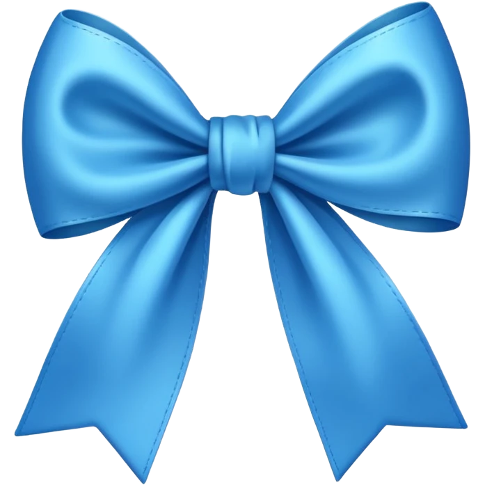 aesthetics blue Bow emoji