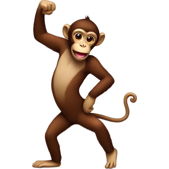 Dancing monkey emoji