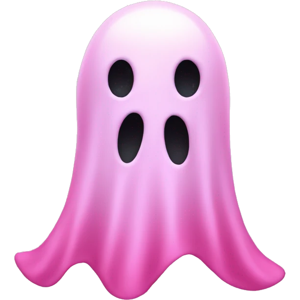 Pink ghost emoji