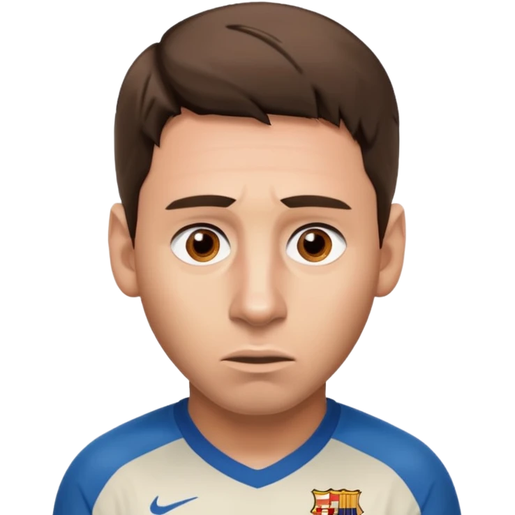 Messi that look like he have seen something weird emoji