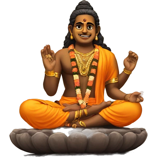 Ayyappa with beautiful background  emoji