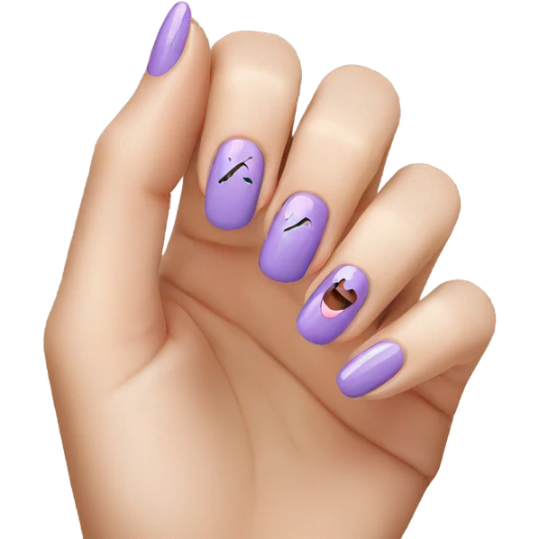 Nails painted  emoji