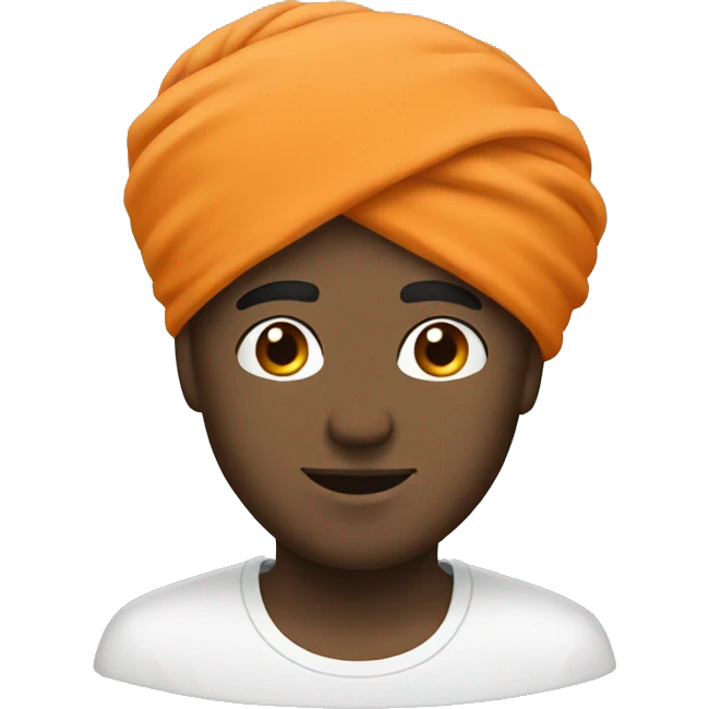 turban orange white guy emoji
