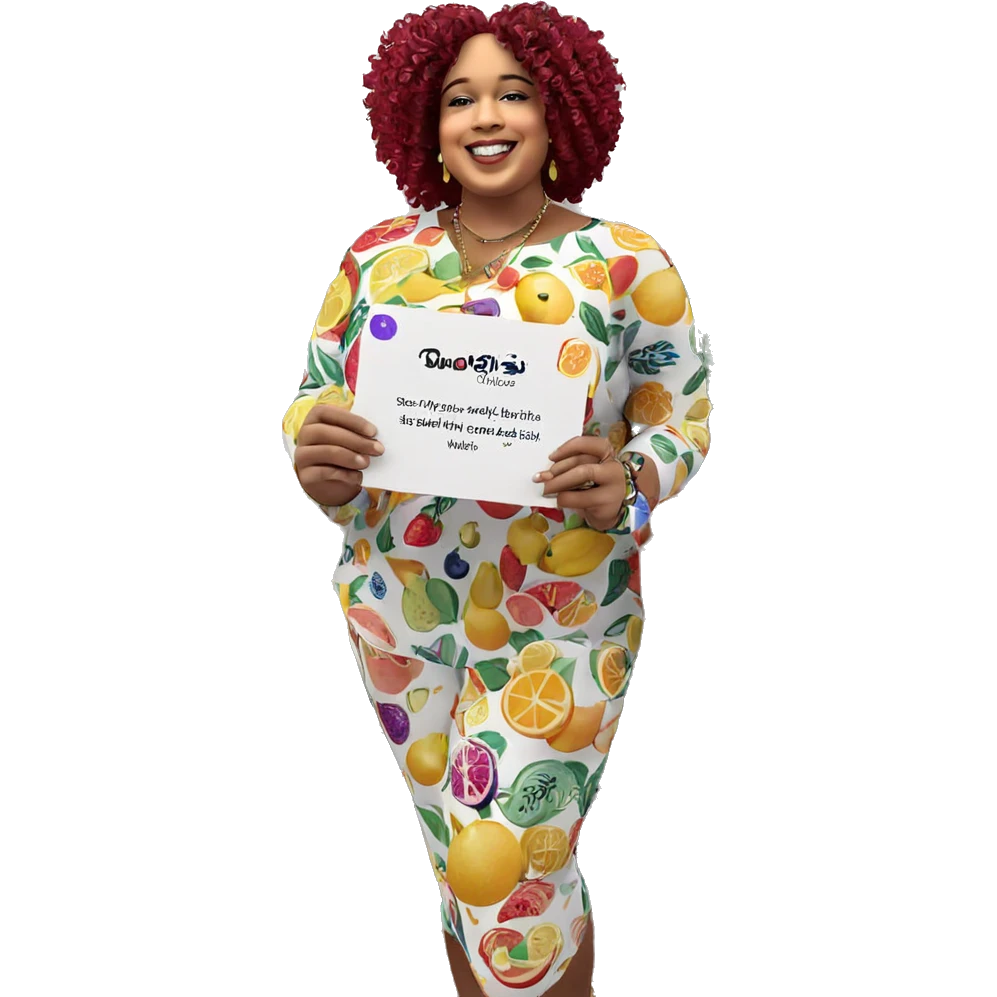 smiling with jewelry and fruit emoji
