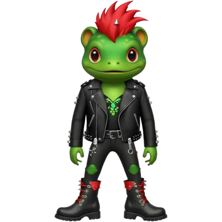 punk frog emoji