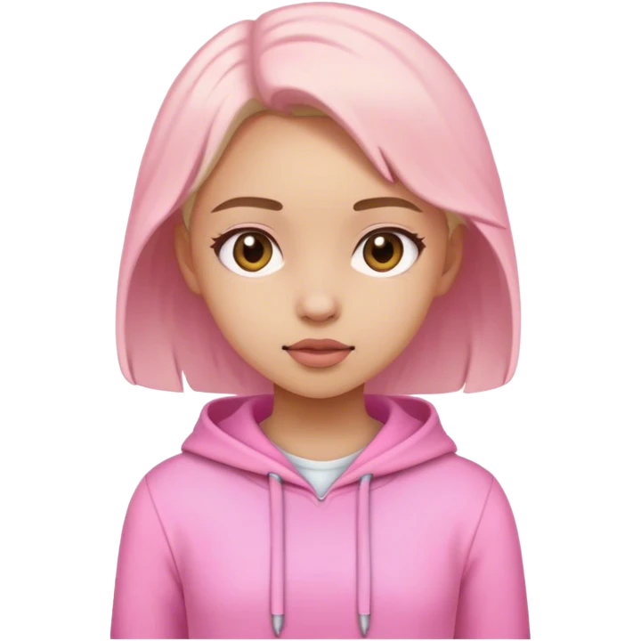 Pink young girl emoji