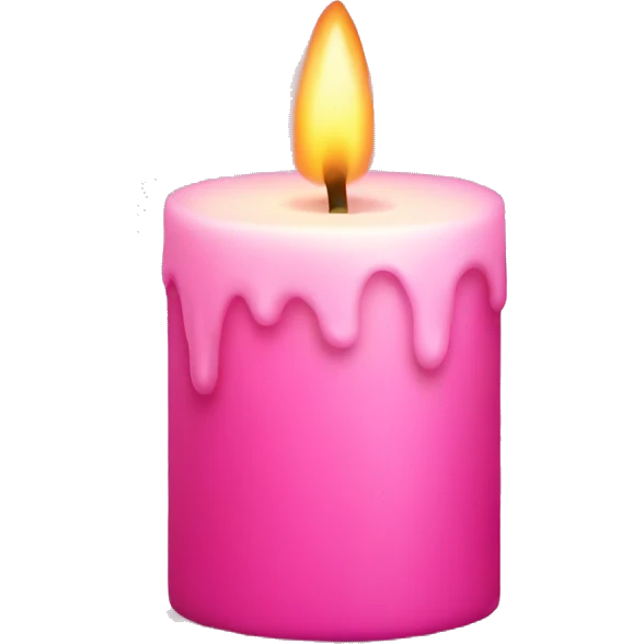 Pink candle  emoji