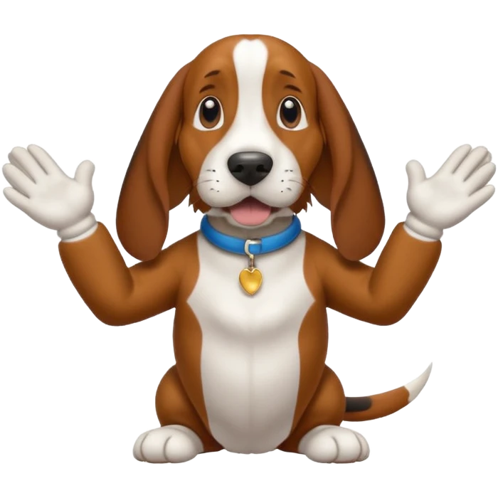 bassethound clapping animated paws emoji