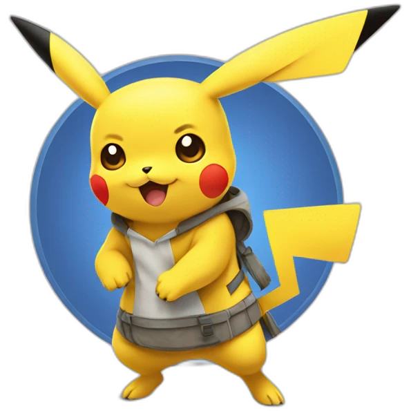Pikachu qui boit du tee emoji