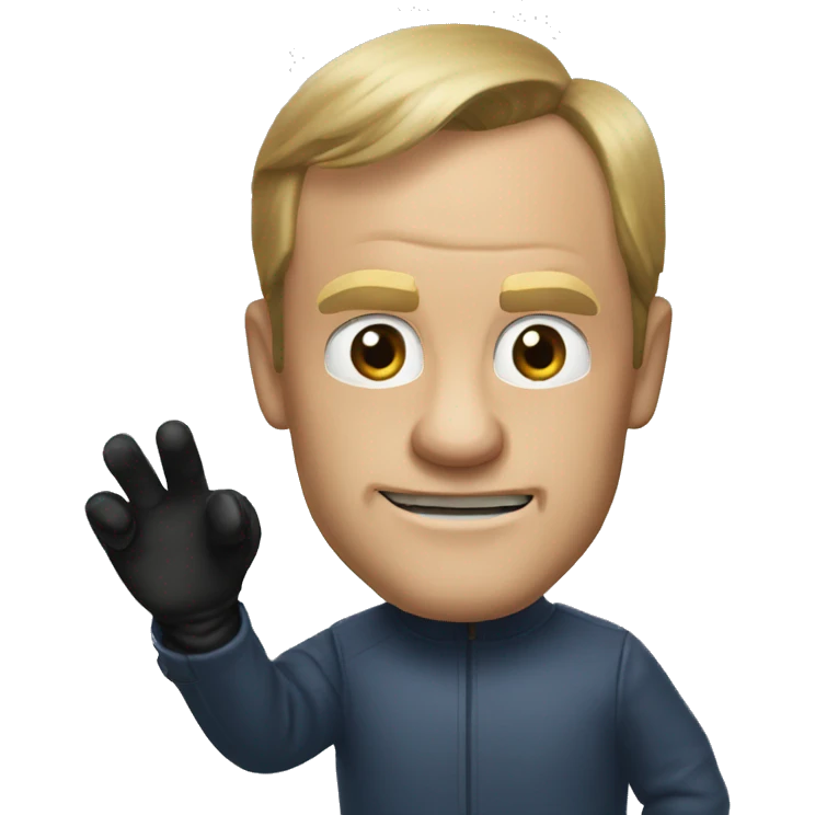 donald tusk wearing gloves emoji