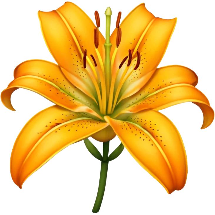 yellow orange lily flower emoji