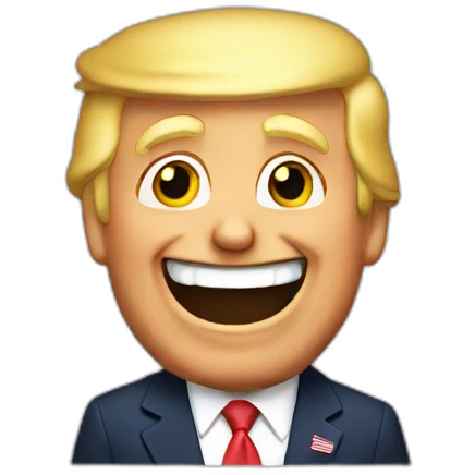 Trump-laughs emoji