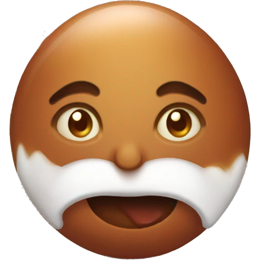 Indian sweet gulab jamun emoji