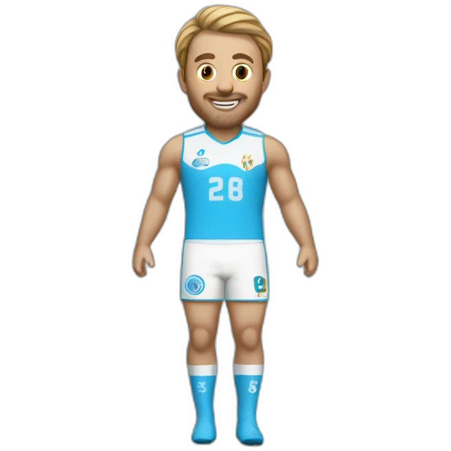 Le maillot de l'Olympique de Marseille Actuelle flottant dans l'air emoji