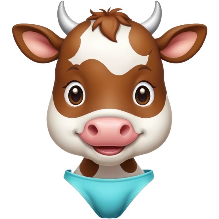 Cow in bikini emoji