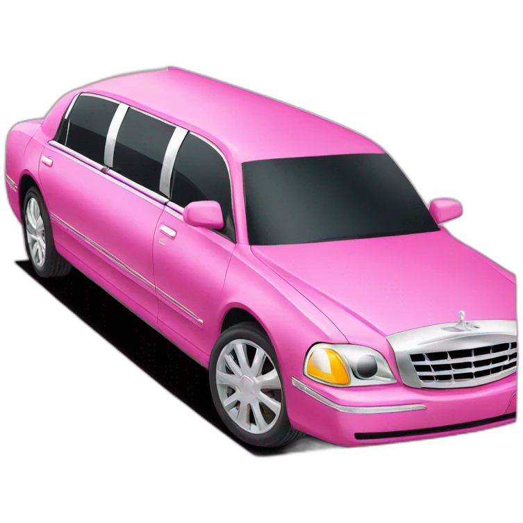 Pink limousine emoji