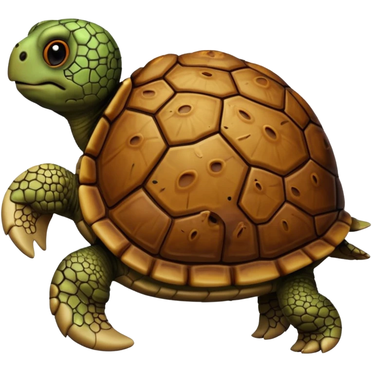 Turtle made of disgusting shit emoji