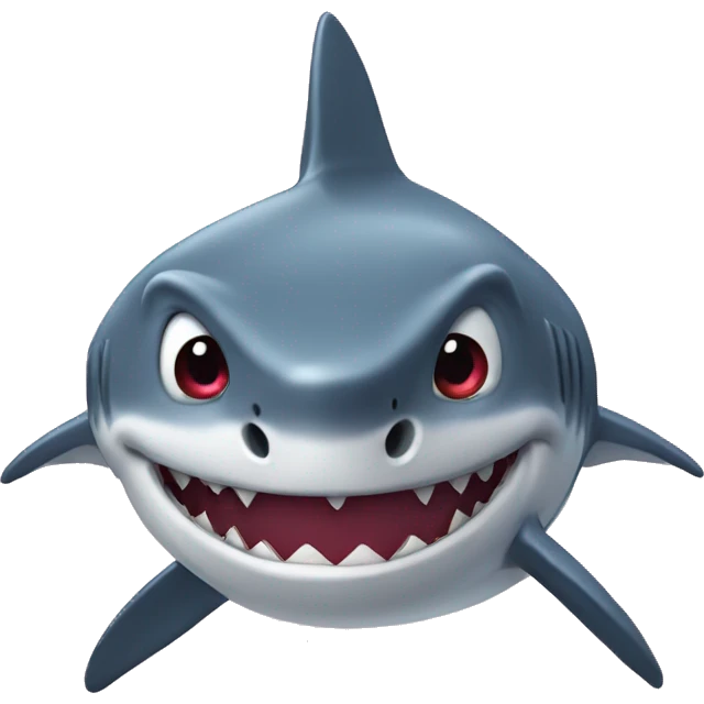 Shark with heaheart eyeyes emoji