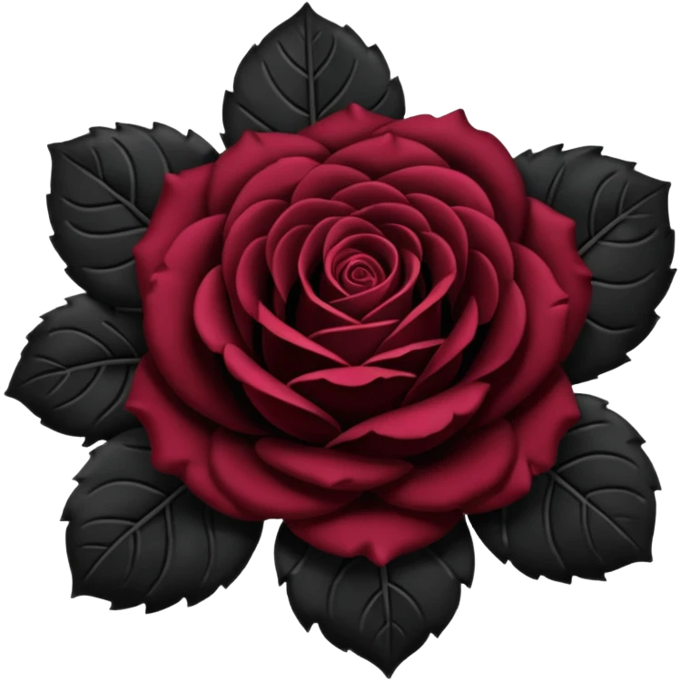 Black rose emoji