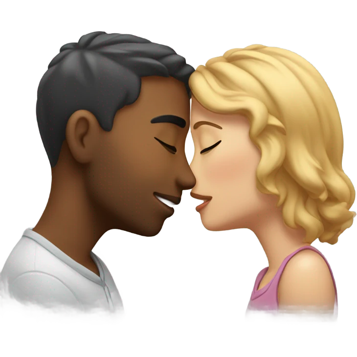 romantic kiss  emoji