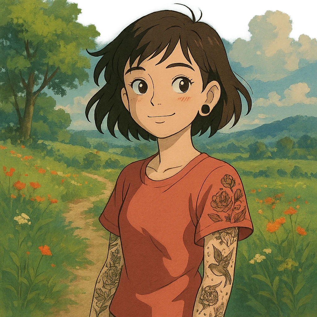 tattooed girl emoji