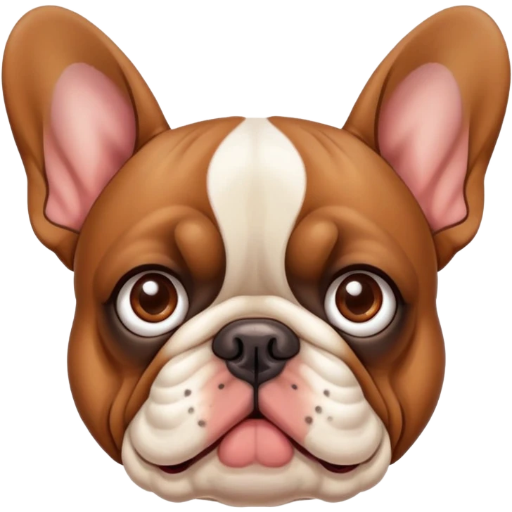 Very stupid french buldog emoji