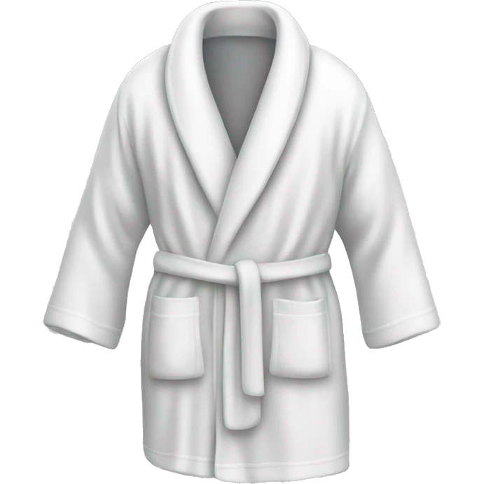 White bath robe  emoji