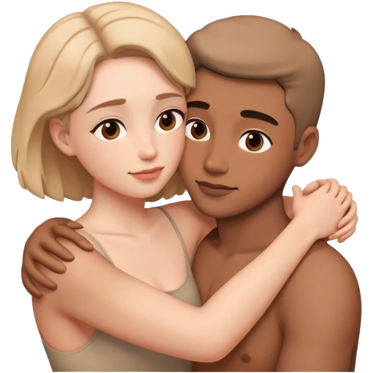 intimate moment between lovers emoji